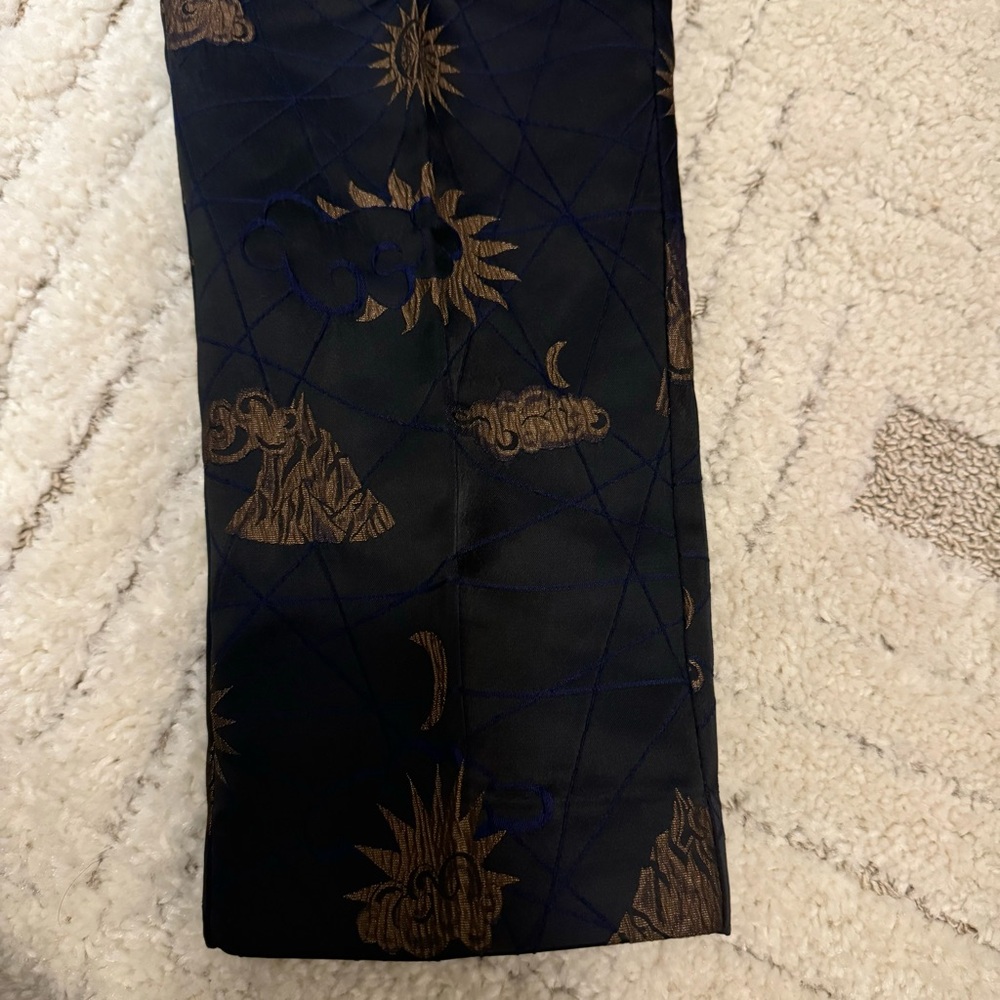 Scotch & Soda | NWT | Navy and Bronze Patterned Trousers - Picture 4 of 8